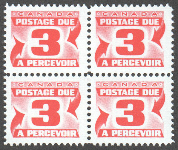 Canada Scott J30i MNH Block - Click Image to Close